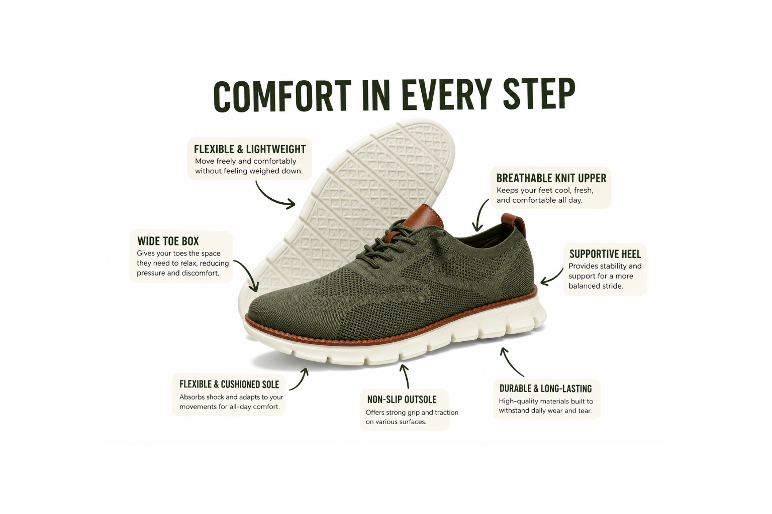 Ultra-Comfy Lightweight Smart Walking Shoes